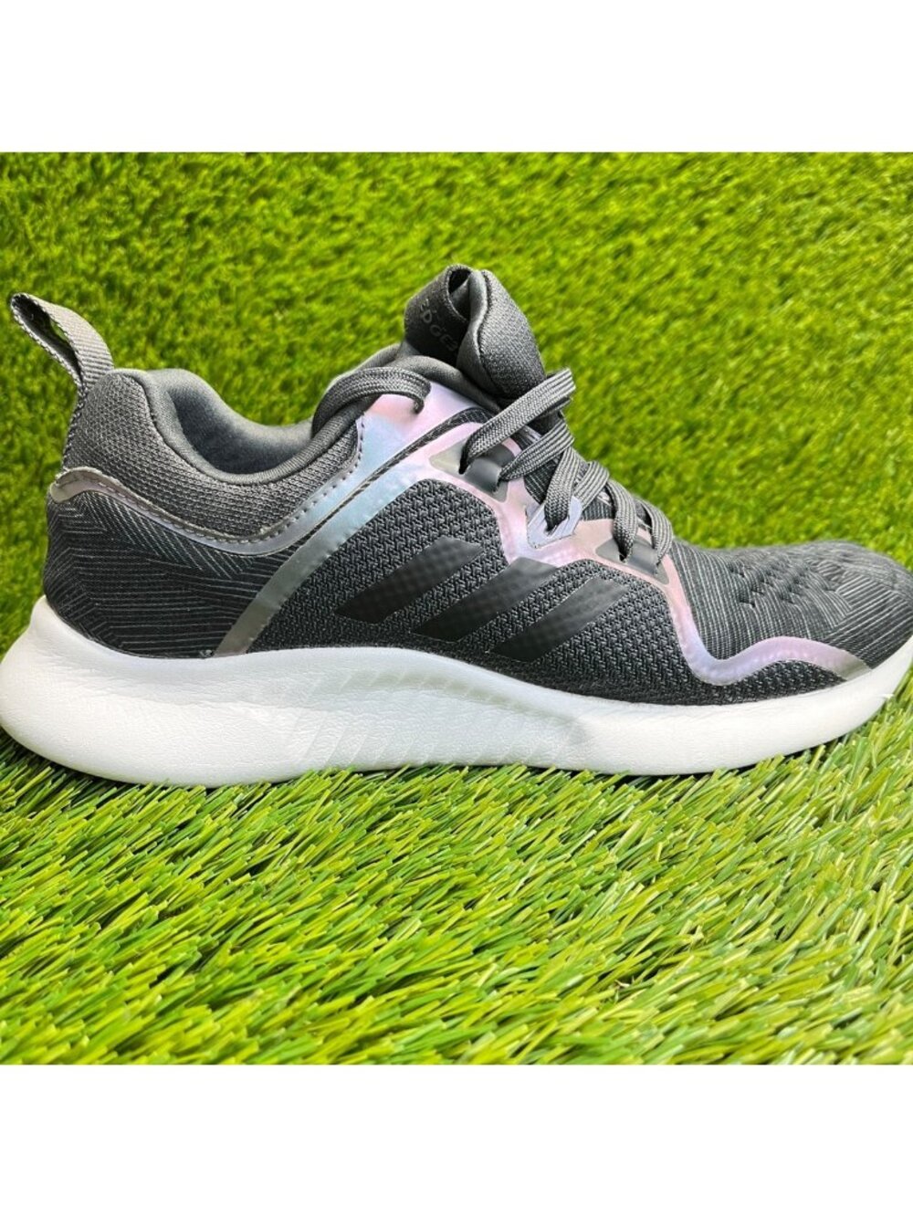 Adidas Edgebounce Womens Size 6.5 Black Pink Athletic Running Shoes Sneakers